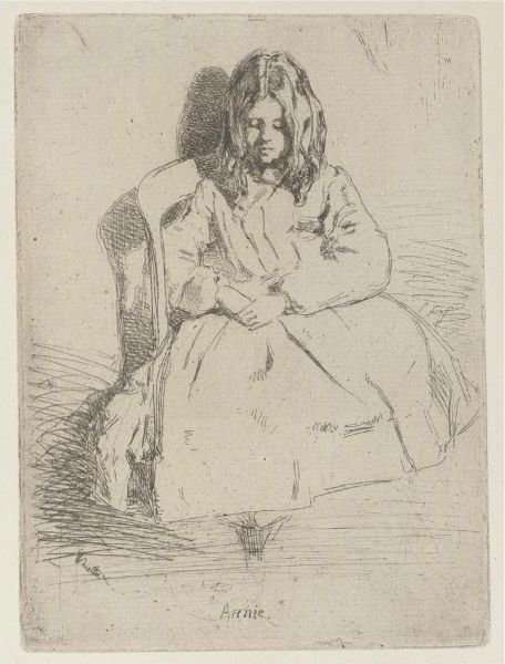 Annie, Seated by James Abbott McNeill Whistler