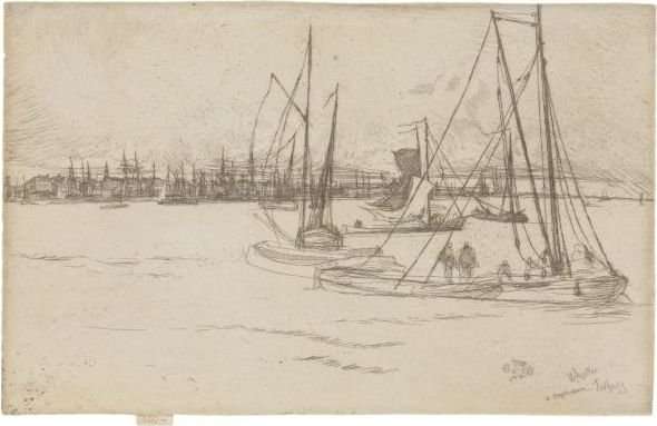 Amsterdam, From The Tolhuis by James Abbott McNeill Whistler