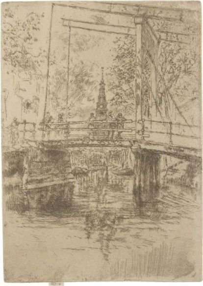 Little Drawbridge, Amsterdam by James Abbott McNeill Whistler