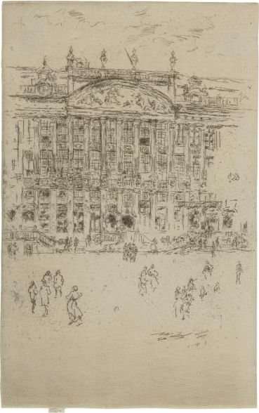 Grand Place, Brussels by James Abbott McNeill Whistler