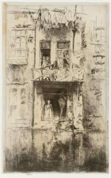 Balcony, Amsterdam 2 by James Abbott McNeill Whistler