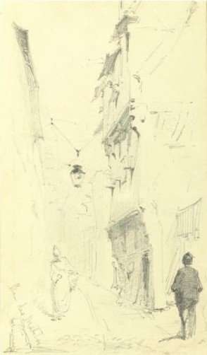 Rue Des Matelas by James Abbott McNeill Whistler