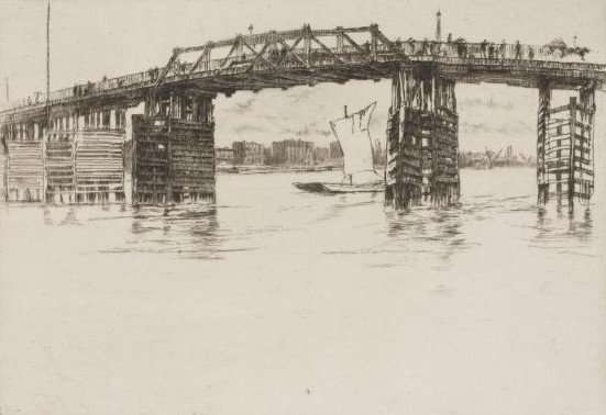 Old Battersea Bridge 2 by James Abbott McNeill Whistler