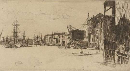 Free Trade Wharf by James Abbott McNeill Whistler