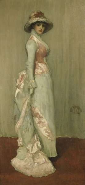 Harmony in Pink and Grey: Valerie, Lady Meux by James Abbott McNeill Whistler