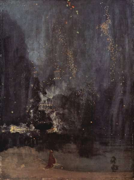 Night in Black and Gold, The falling Rocket by James Abbott McNeill Whistler