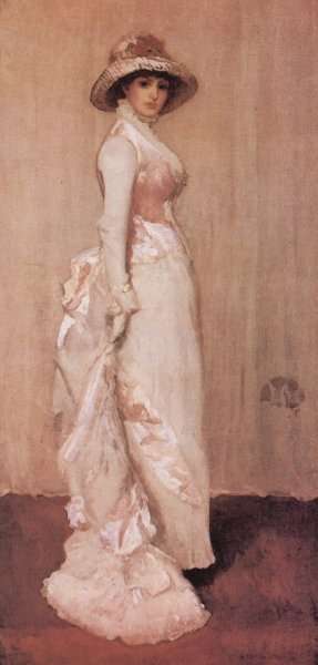 Nocturne in Rosa und Grau, Porträt der Lady Meux by James Abbott McNeill Whistler