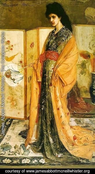 James Abbott McNeill Whistler - Rose and Silver- The Princess from the Land of Porcelain 1863-64