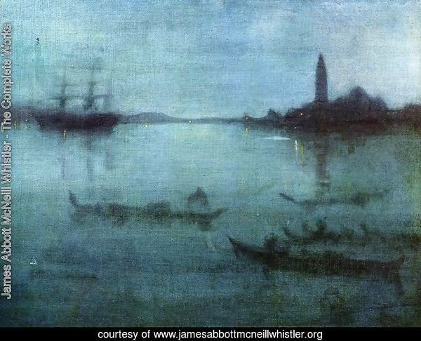 Nocturne in Blue and Silver: The Lagoon, Venice