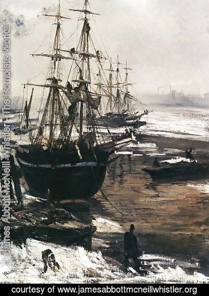 James Abbott McNeill Whistler - The Thames in Ice