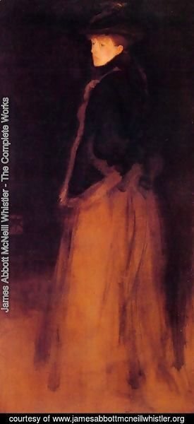 James Abbott McNeill Whistler - Arrangement in Black and Brown: The Fur Jacket