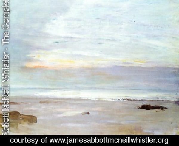 James Abbott McNeill Whistler - Crepuscule in Opal: Trouville