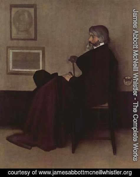 James Abbott McNeill Whistler - Arrangement in Grey and Black, No.2: Portrait of Thomas Carlyle