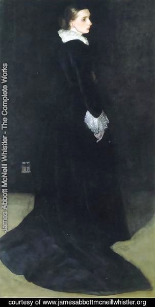 James Abbott McNeill Whistler - Arrangement in Black, No. 2: Portrait of Mrs. Louis Huth