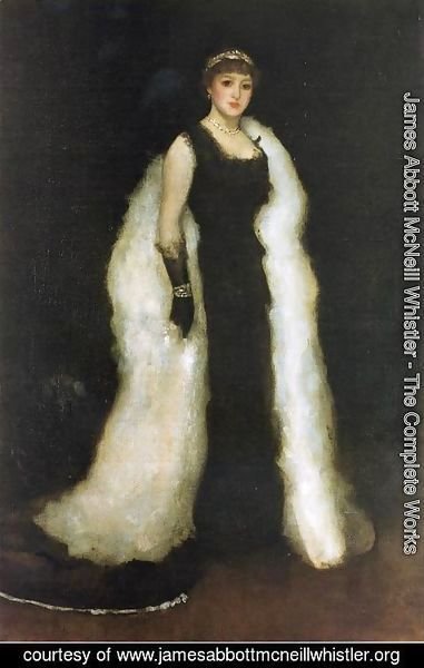 James Abbott McNeill Whistler - Arrangement in Black, No.5: Lady Meux