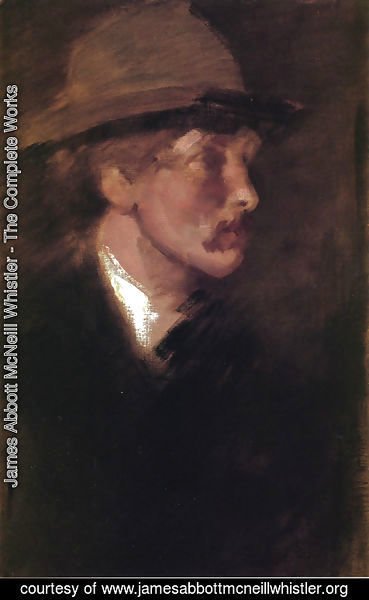 James Abbott McNeill Whistler - Study of a Head