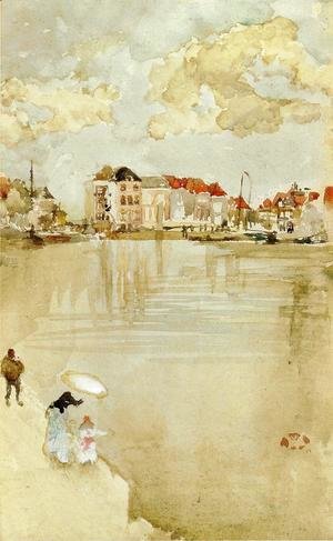 James Abbott McNeill Whistler - Note in Gold and Silver - Dordrecht