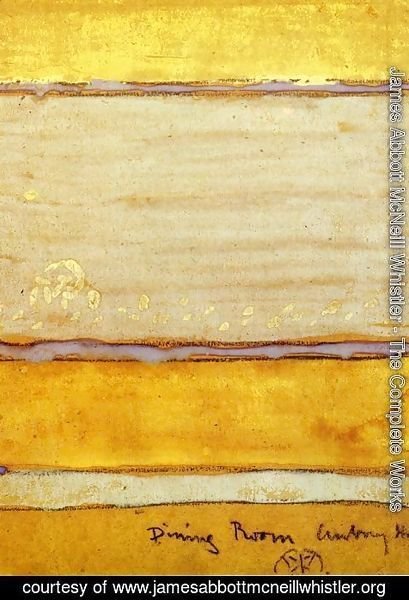 James Abbott McNeill Whistler - Colour Scheme for the Dining-Room of Aubrey House