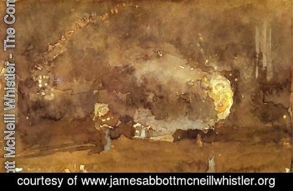 James Abbott McNeill Whistler - The Fire Wheel