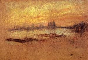 James Abbott McNeill Whistler - Red and Gold: Salute, Sunset