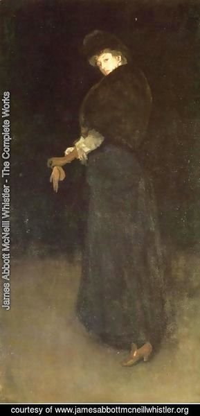 James Abbott McNeill Whistler - Arrangement in Black: The Lady in the Yellow Buskin