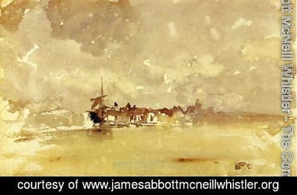 James Abbott McNeill Whistler - Gold and Grey: the Sunny Shower - Dordrecht