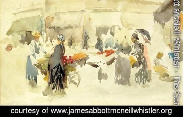 James Abbott McNeill Whistler - Flower Market
