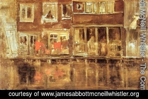 James Abbott McNeill Whistler - The Canal, Amsterdam
