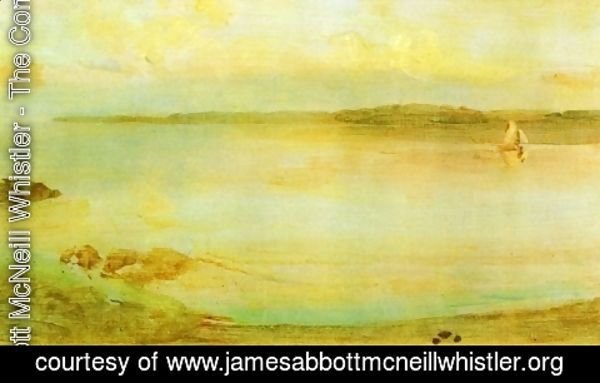 James Abbott McNeill Whistler - Gray and Gold - The Golden Bay