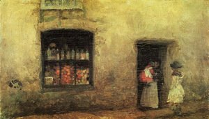 James Abbott McNeill Whistler - An Orange Note, Sweet Shop