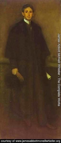 James Abbott McNeill Whistler - Arrangement in Flesh Colour and Brown, Portrait of Arthur J. Eddy