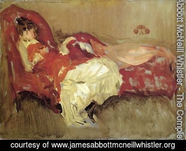 James Abbott McNeill Whistler - Note in Red, The Siesta
