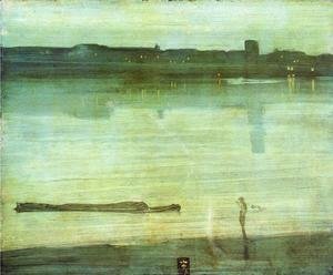 James Abbott McNeill Whistler - Nocturne In Blue And Green Chelsea 1870
