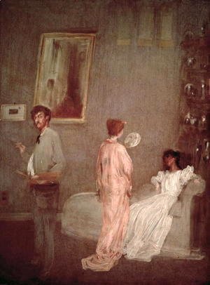 James Abbott McNeill Whistler - Whistler in his studio 1865 66