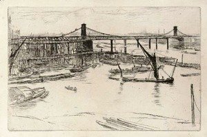 James Abbott McNeill Whistler - Old Hungerford Bridge