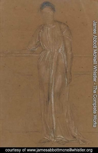 James Abbott McNeill Whistler - Draped Figure, Standing