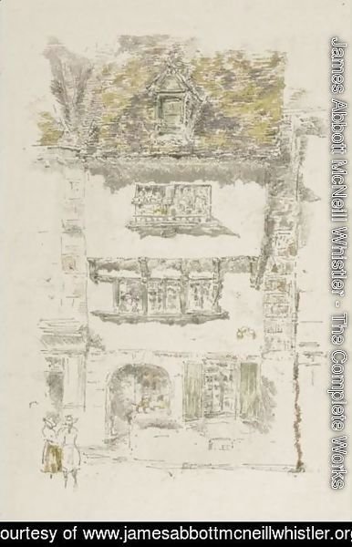 James Abbott McNeill Whistler - Yellow House, Lannion