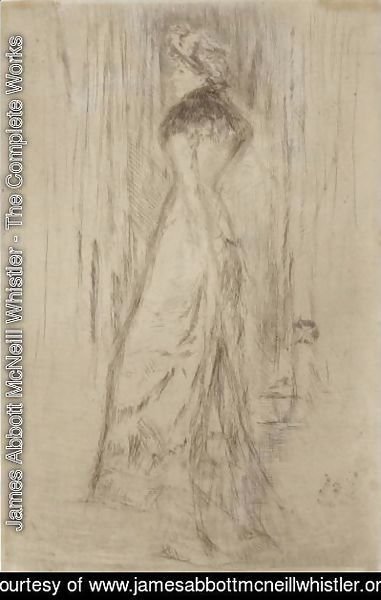 James Abbott McNeill Whistler - Maude, Standing