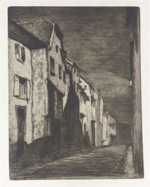 James Abbott McNeill Whistler - Street At Saverne