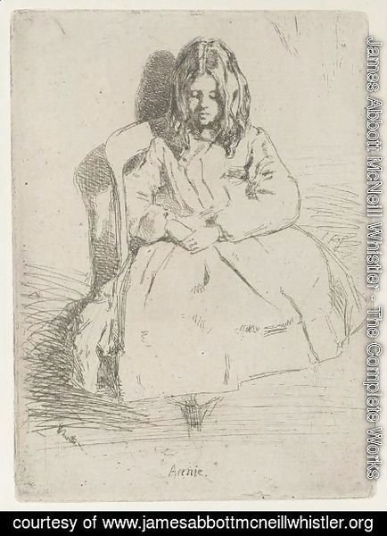 James Abbott McNeill Whistler - Annie, Seated