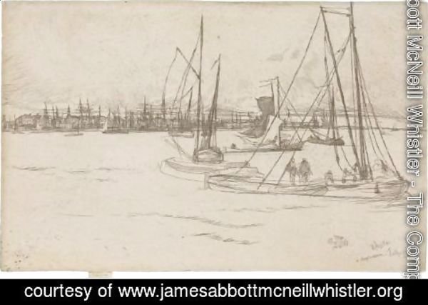 James Abbott McNeill Whistler - Amsterdam, From The Tolhuis