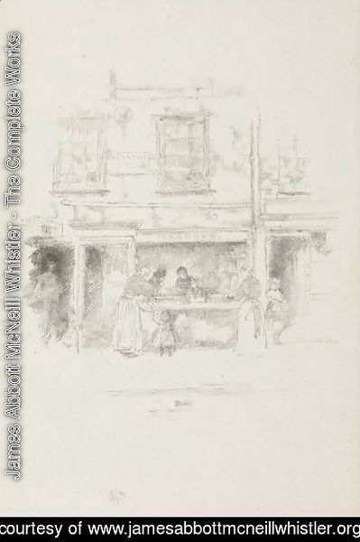 James Abbott McNeill Whistler - Maunder's Fish Shop, Chelsea