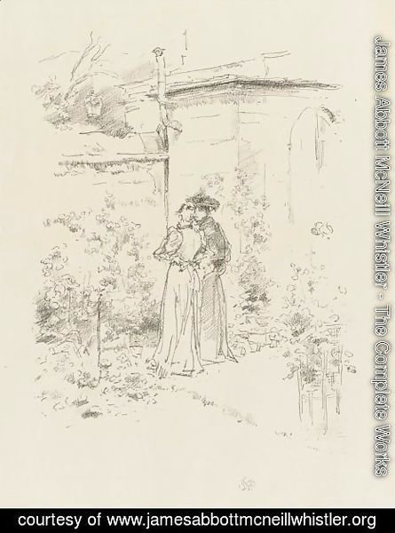 James Abbott McNeill Whistler - Confidences In The Garden