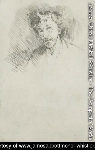 James Abbott McNeill Whistler - Whistler With The White Lock