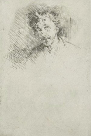 James Abbott McNeill Whistler - Whistler With The White Lock