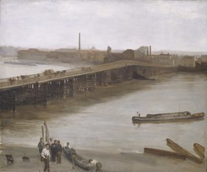 James Abbott McNeill Whistler - Brown and Silver Old Battersea Bridge