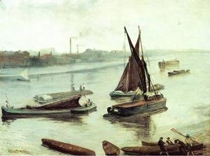James Abbott McNeill Whistler - Grey and Silver: Old Battersea Reach